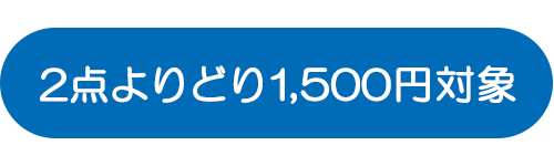 2点よりどり1,500円対象