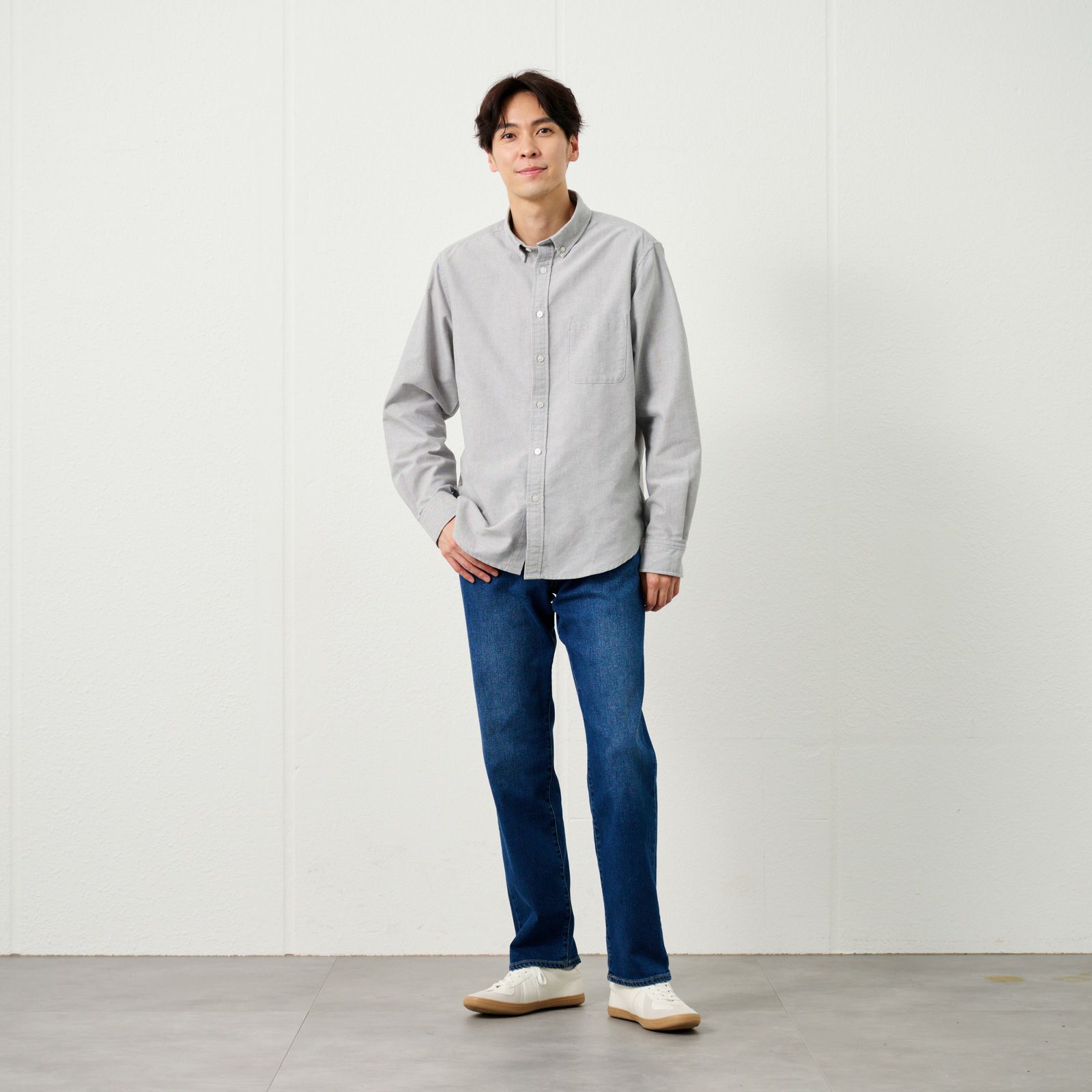 レギュラーフィットストレッチジーンズ　 メンズ