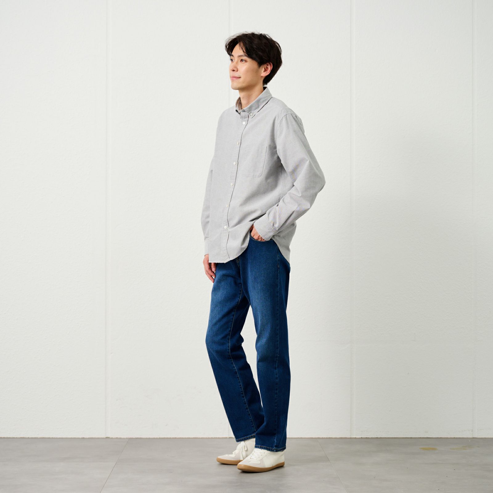 レギュラーフィットストレッチジーンズ　 メンズ