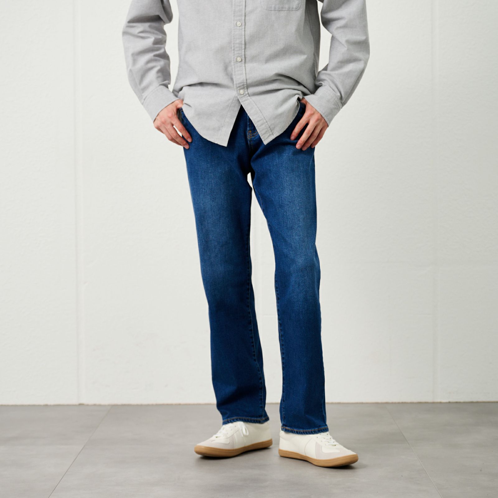 レギュラーフィットストレッチジーンズ　 メンズ
