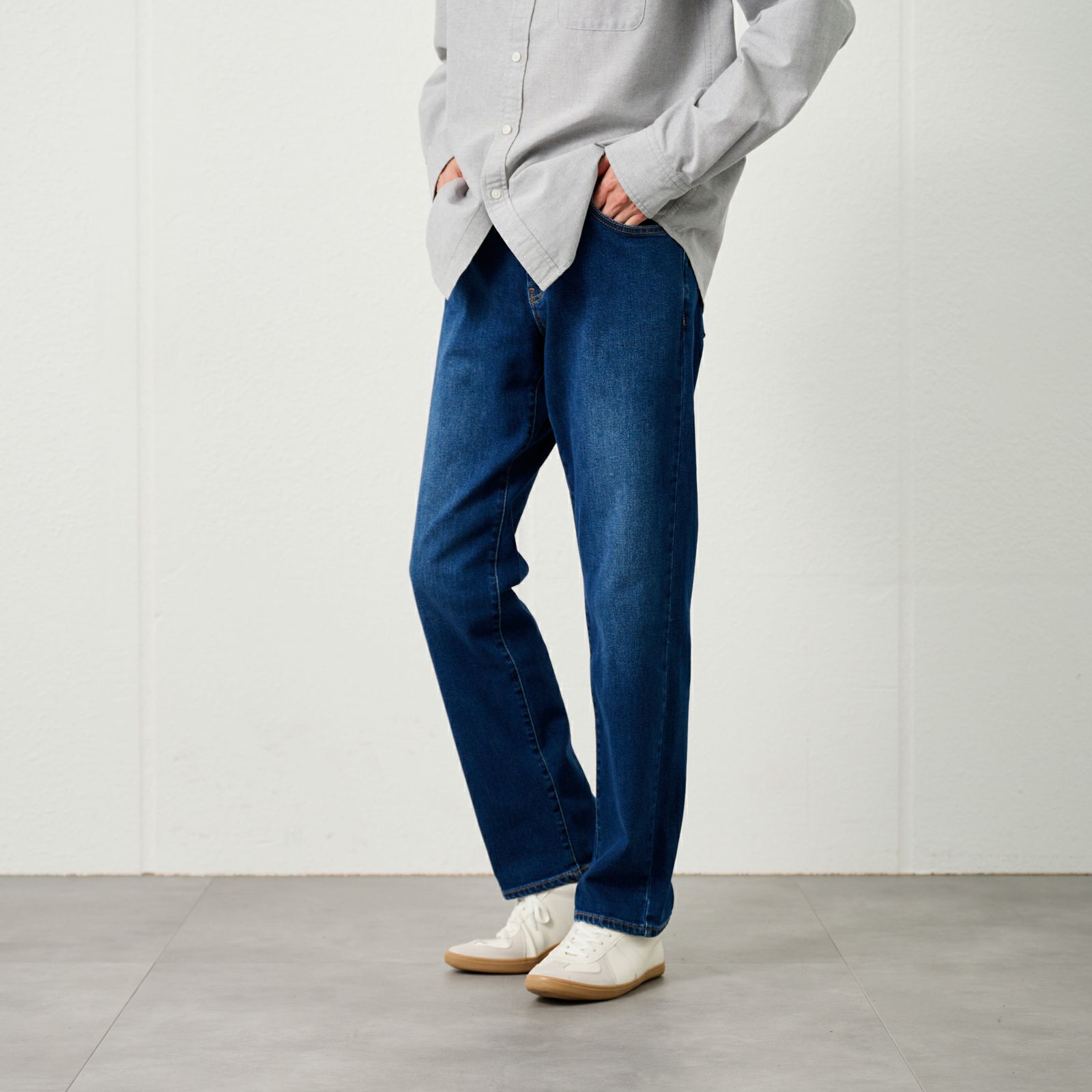 レギュラーフィットストレッチジーンズ　 メンズ