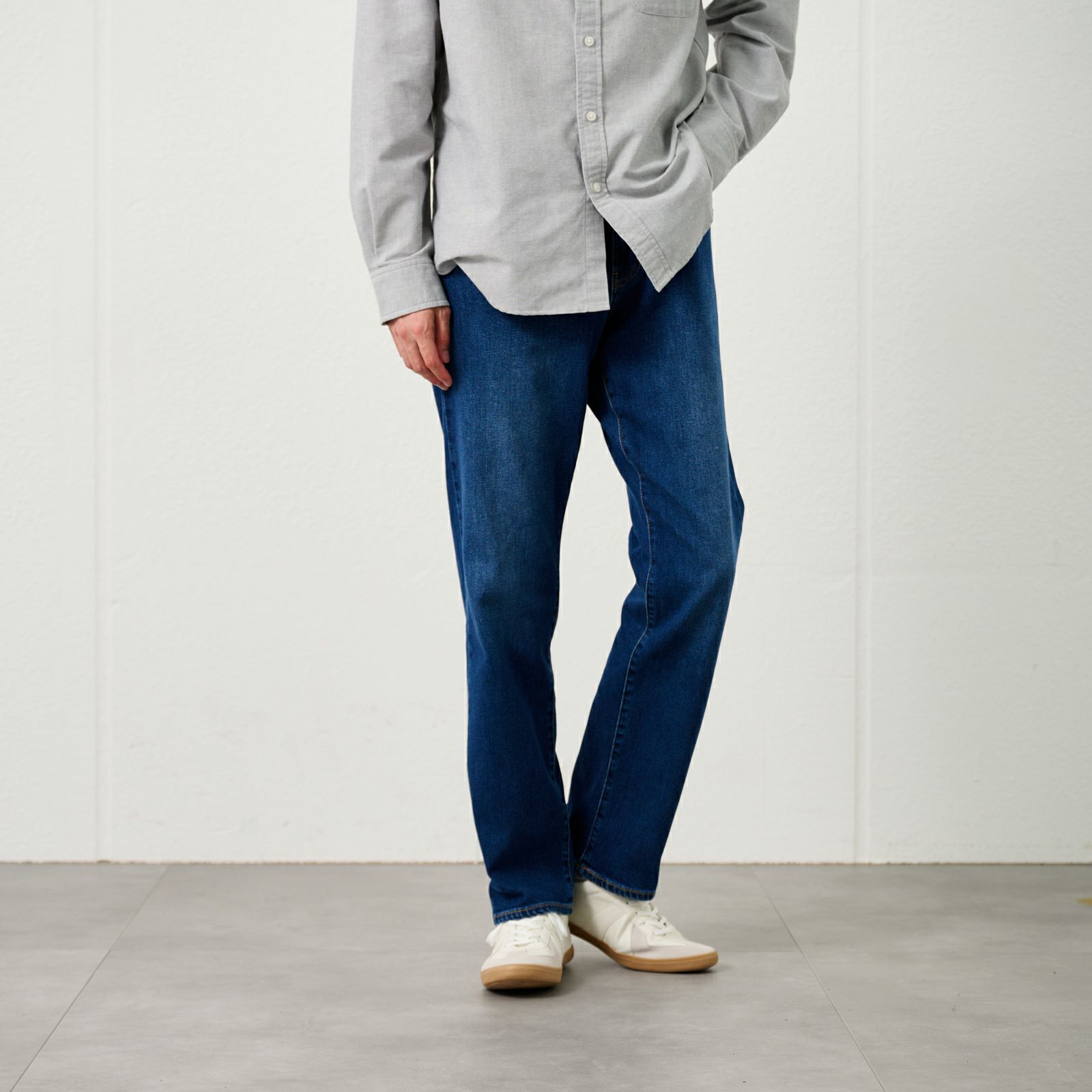 レギュラーフィットストレッチジーンズ　 メンズ