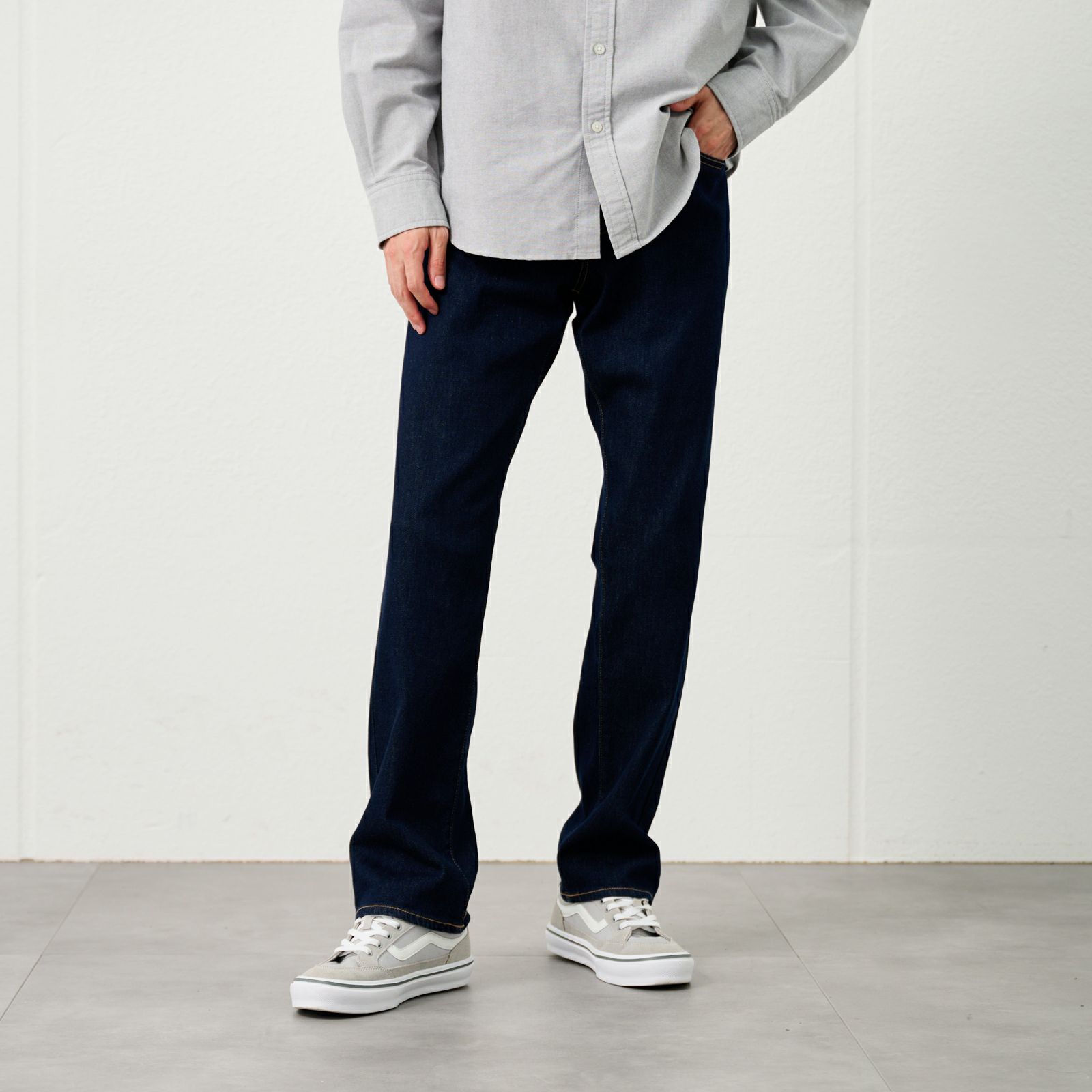 レギュラーフィットストレッチジーンズ　 メンズ