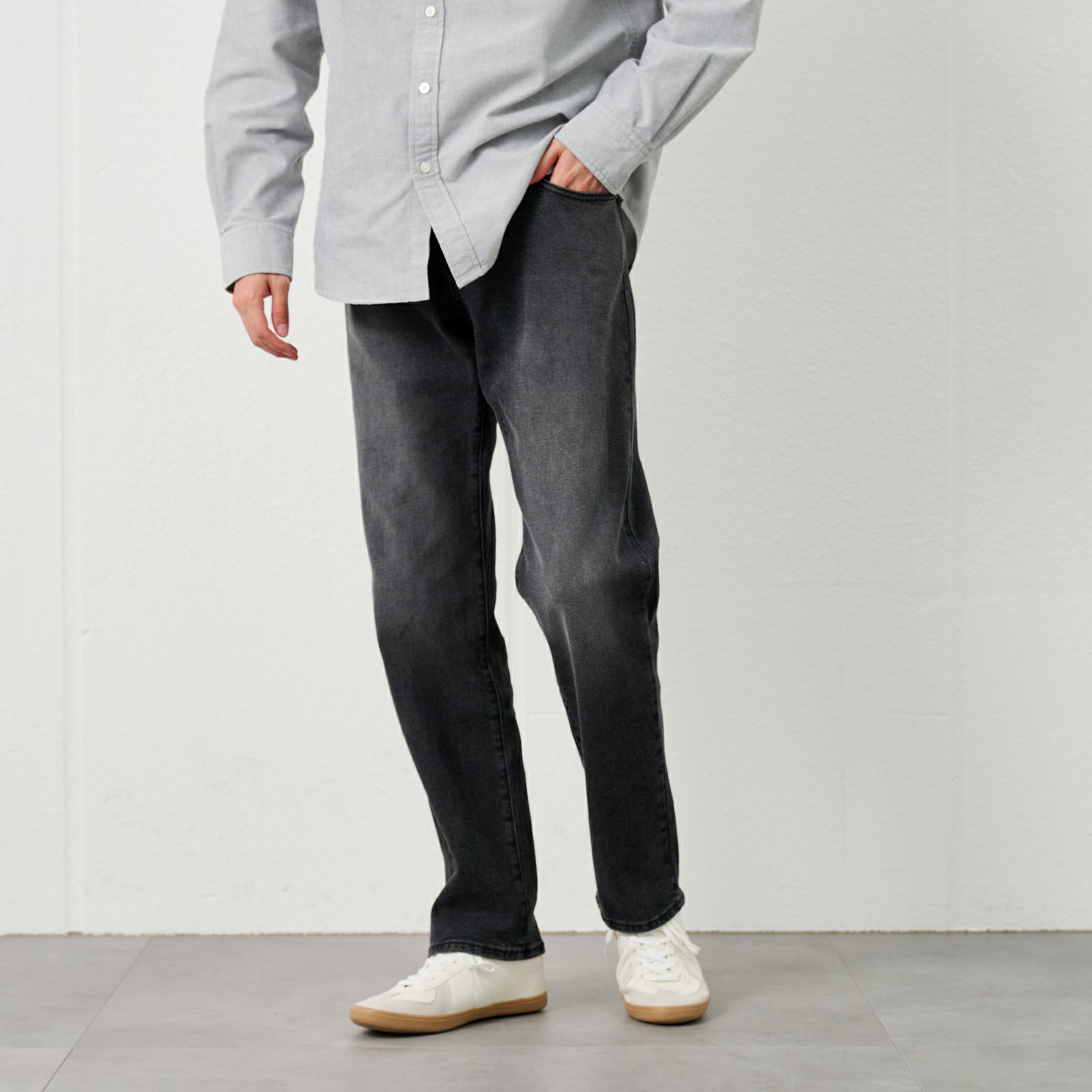 レギュラーフィットストレッチジーンズ　 メンズ