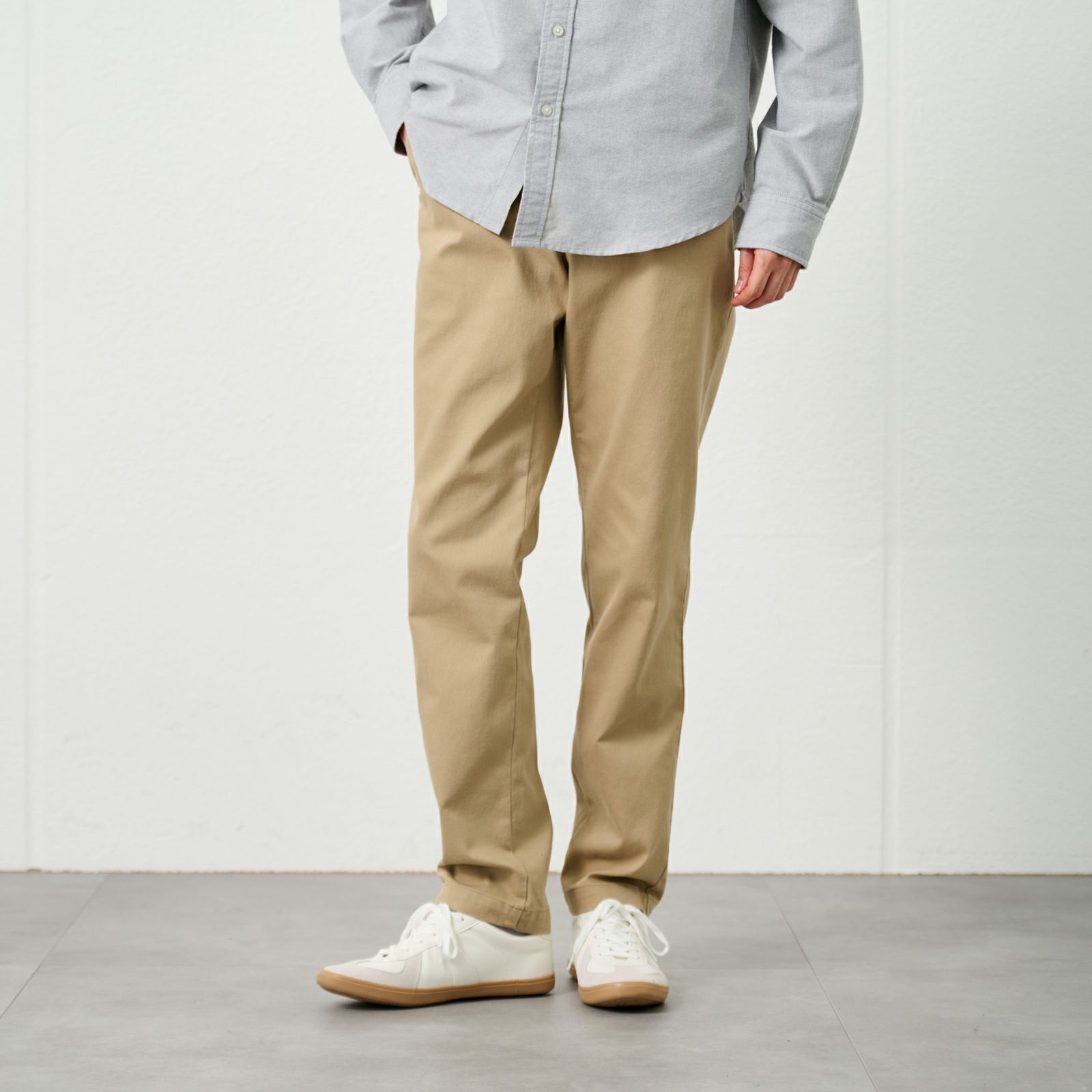 レギュラーフィットスーパーストレッチチノパンツ　 メンズ