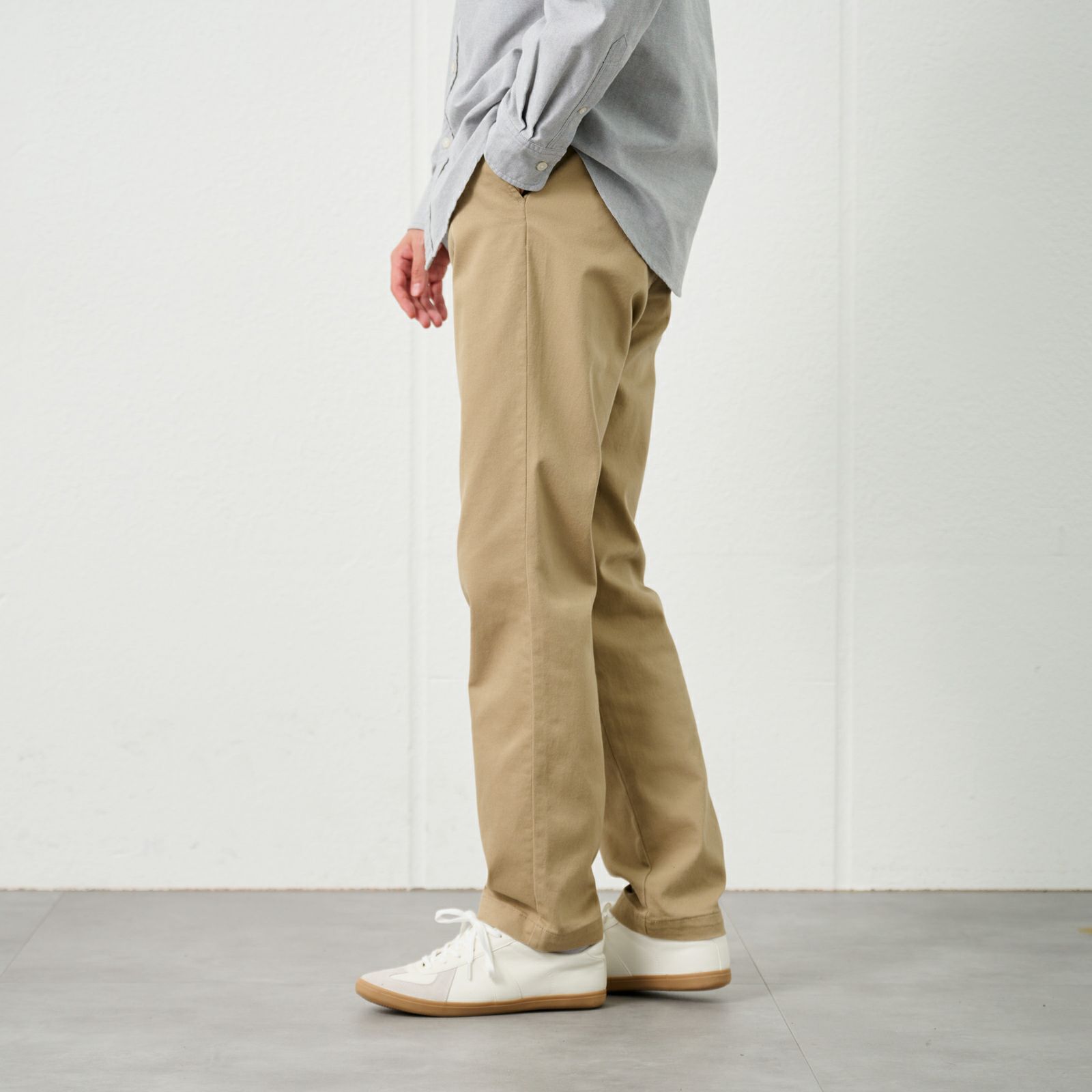 レギュラーフィットスーパーストレッチチノパンツ　 メンズ