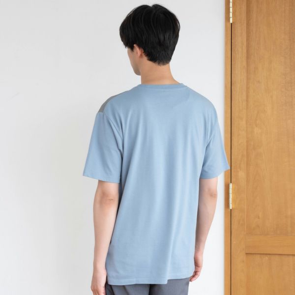 Ｌ字切替半袖Ｔシャツ