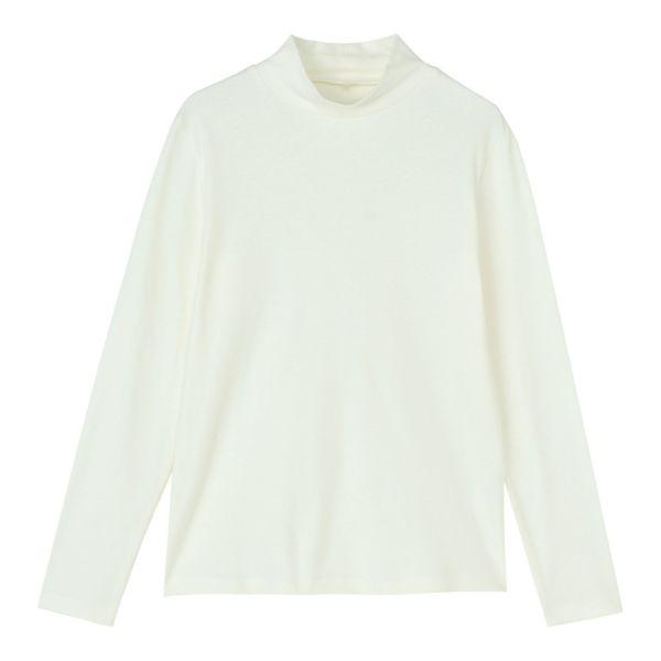 コットン100%　起毛ハイネックＴシャツ
