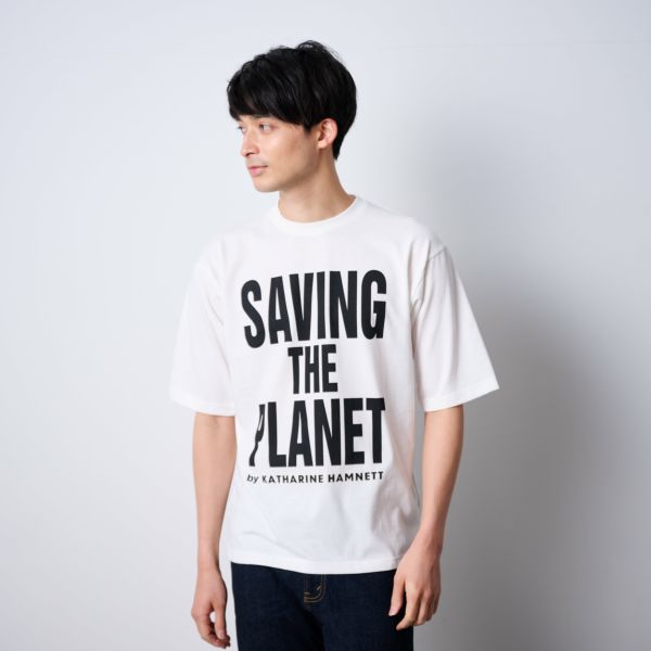 【美品】キャサリンハムネット　サードマガジン　別注Tシャツ エル・エディターのOKINI】「サードマガジン」×「キャサリン