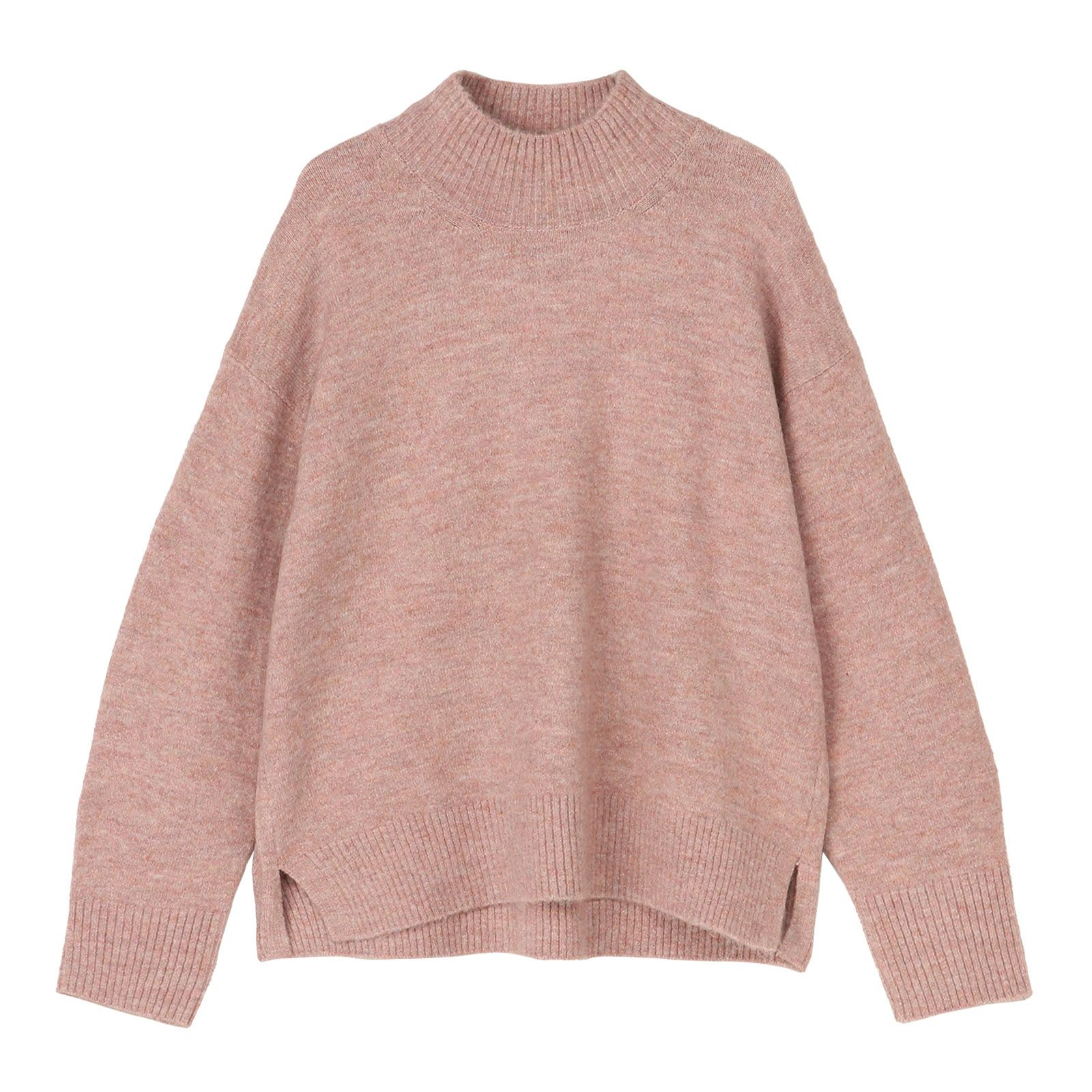 ブラッシュヤーンモックネックプルオーバー