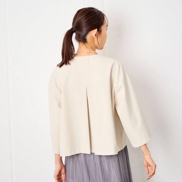 【最終価格】ノーカラー イージー ジャケット / シーズンレス UNTITLED ジャケット ノーカラージャケット 「機能性ジャケット