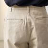 洗濯しても色褪せしにくい　ストレッチチノ　ワイドパンツ