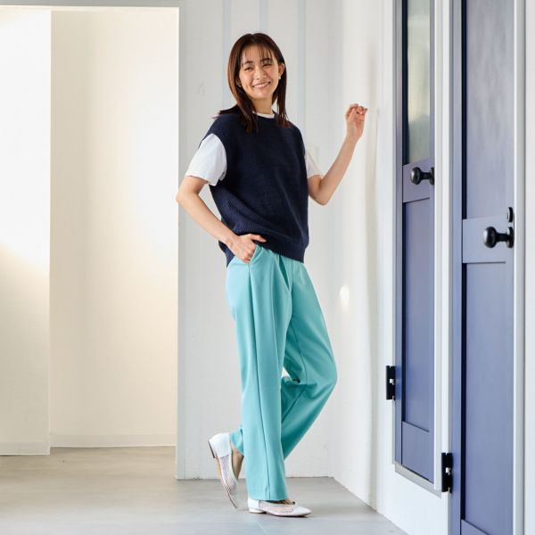 股下長めオルスタワイドパンツ