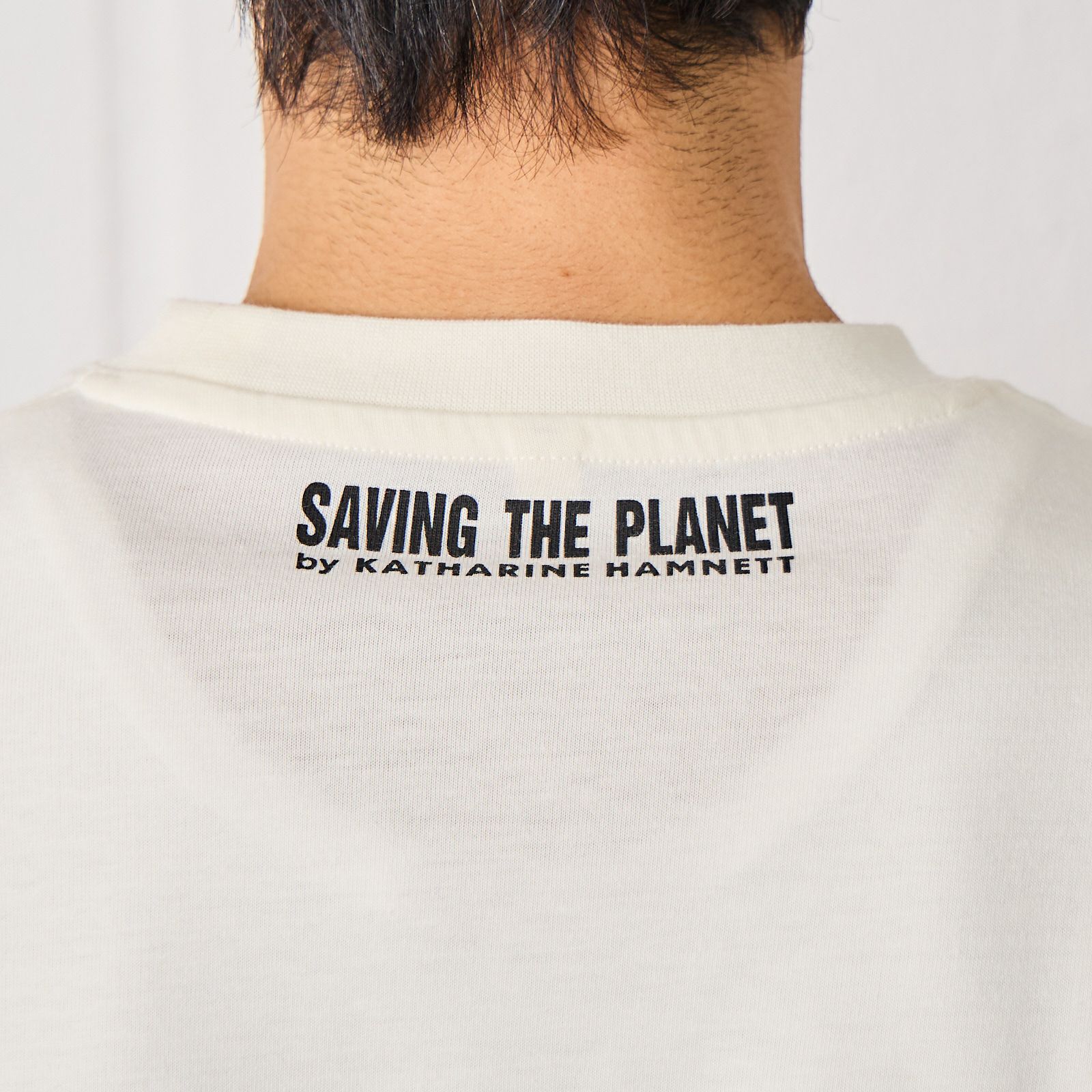 【キャサリンハムネット】スローガンＴシャツ