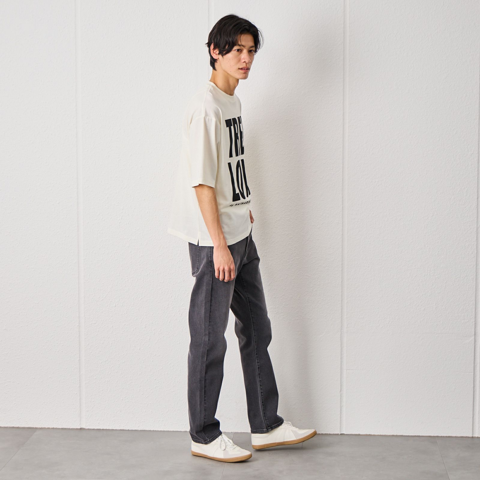 【キャサリンハムネット】スローガンＴシャツ