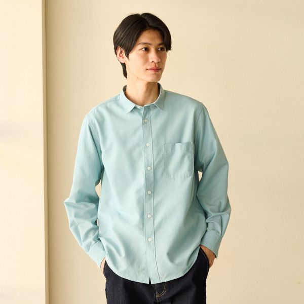FLAX グレー 長袖リネンシャツ FLAX(フラックス) / 長袖シャツ/L/リネン/グレー// | 古着の販売