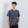 オーガニックコットン　無地Ｖネック半袖Ｔシャツ