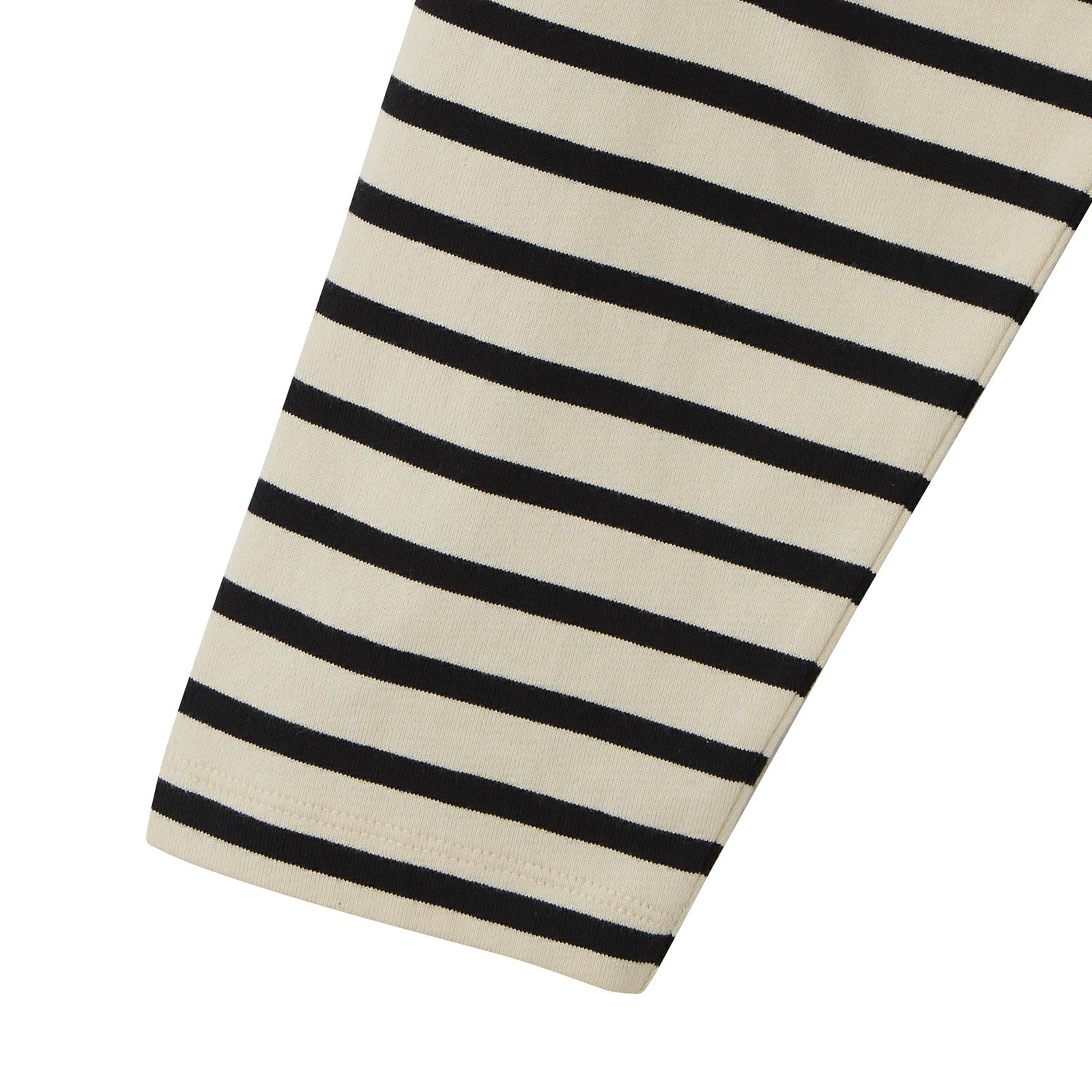 オーガニックコットン　太番手ボーダー長袖Ｔシャツ