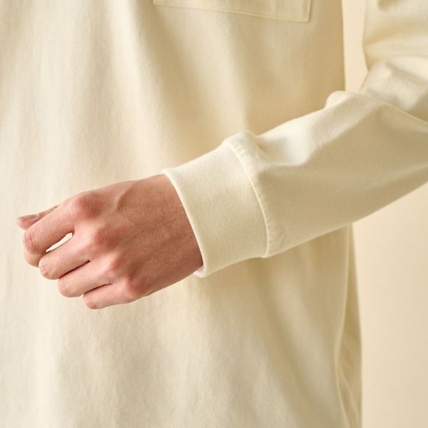 オーガニックコットン　太番手無地長袖Ｔシャツ