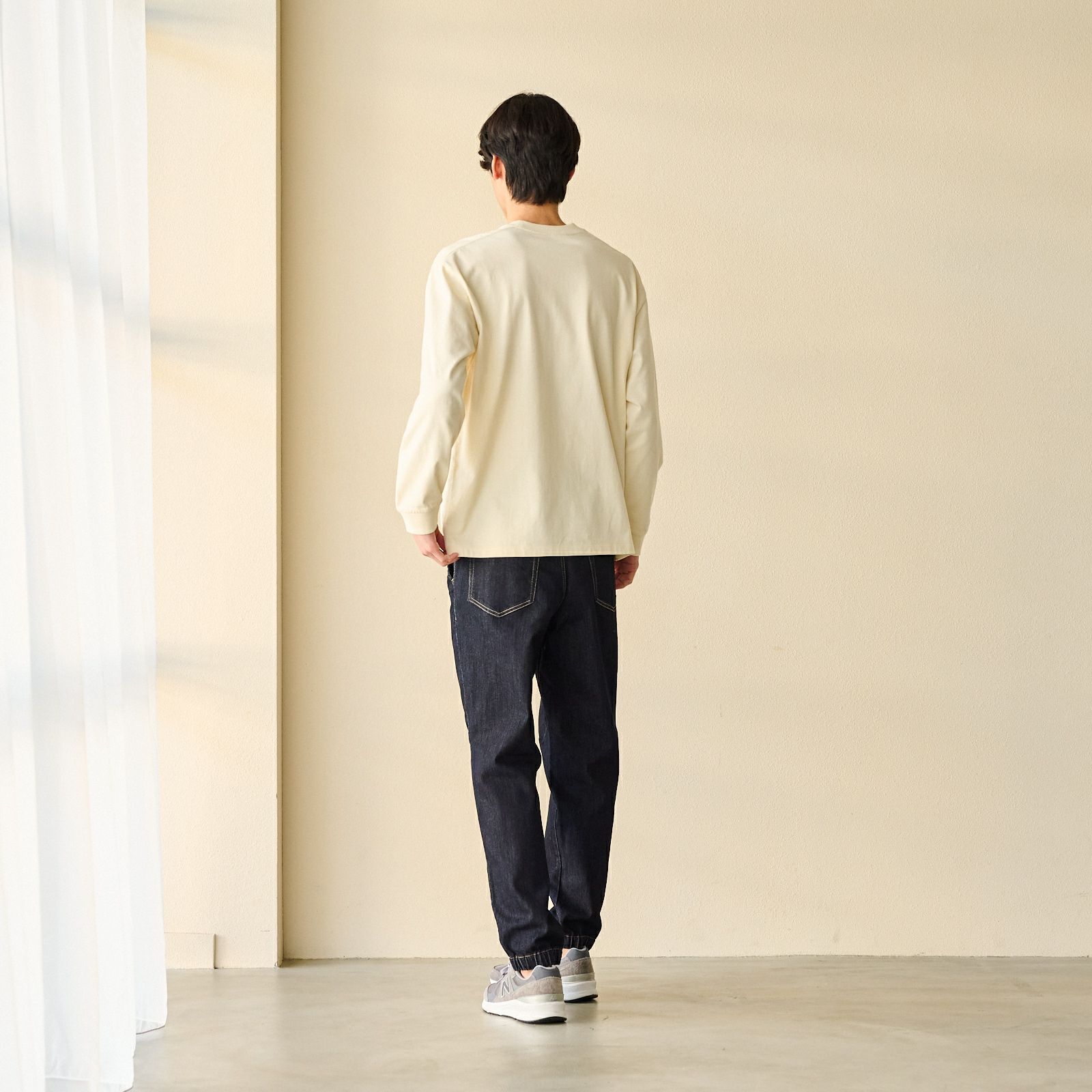 オーガニックコットン　太番手無地長袖Ｔシャツ