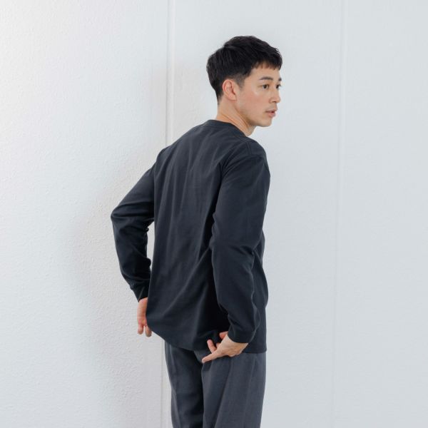 オーガニックコットン　太番手無地長袖Ｔシャツ