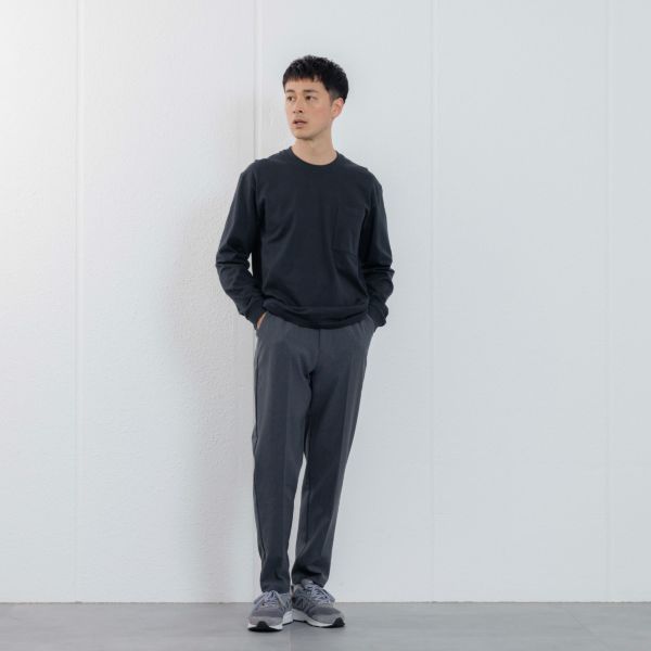 オーガニックコットン　太番手無地長袖Ｔシャツ