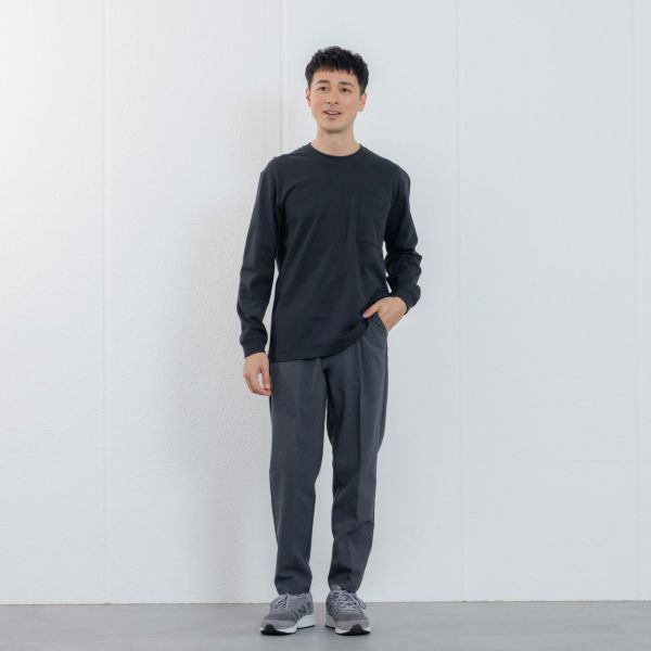 オーガニックコットン　太番手無地長袖Ｔシャツ