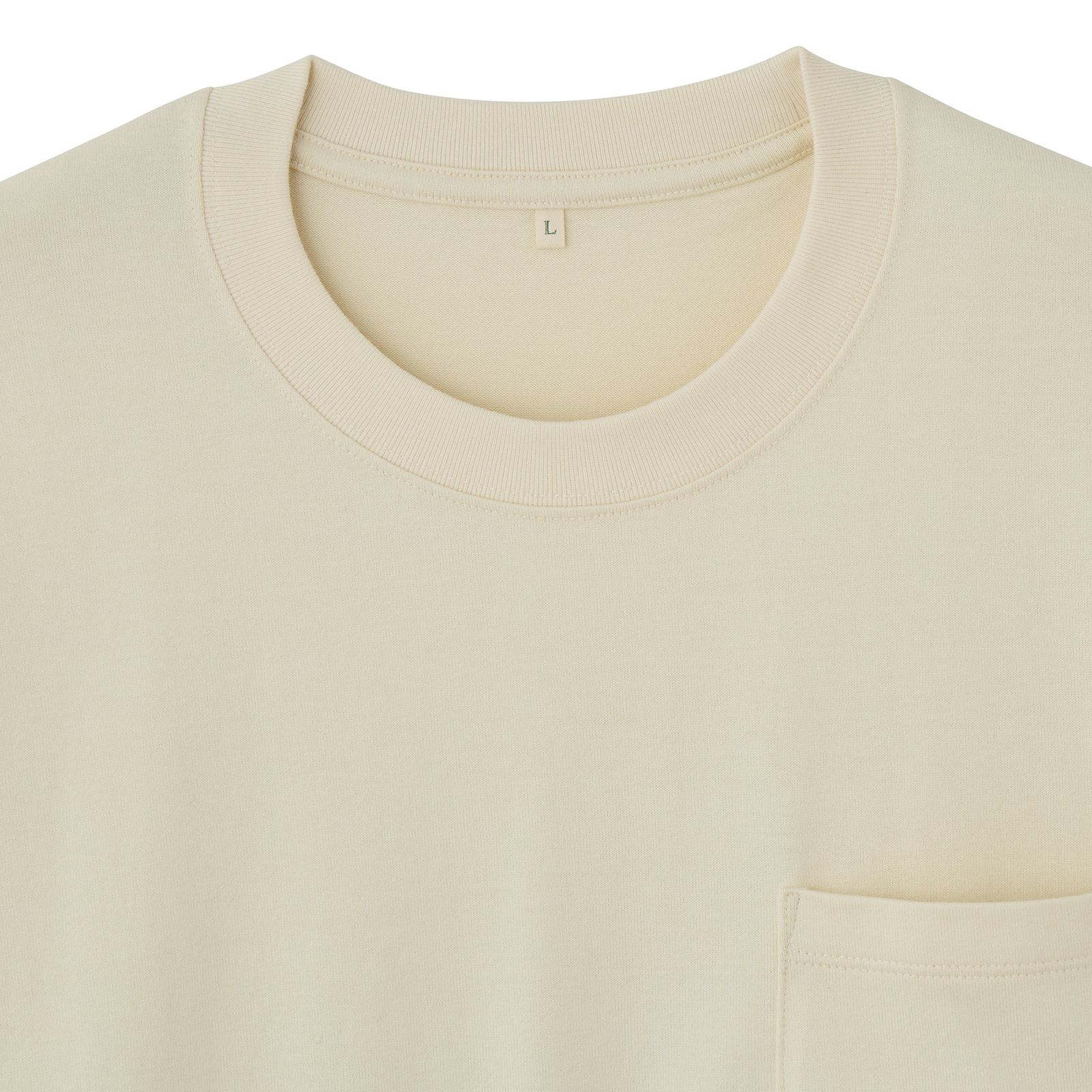 オーガニックコットン　太番手無地長袖Ｔシャツ