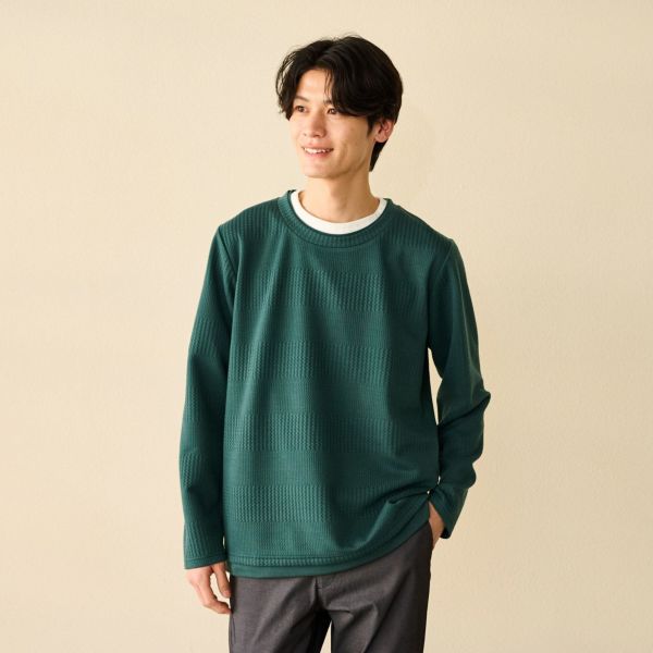 ジャカードフェイク長袖Ｔシャツ