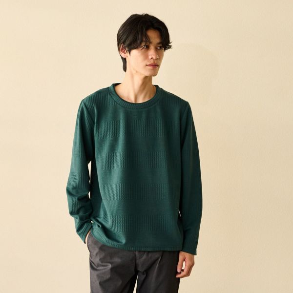 ジャカードフェイク長袖Ｔシャツ