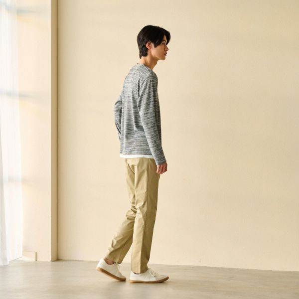 フェイクヘンリー長袖Ｔシャツ