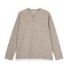 フェイクヘンリー長袖Ｔシャツ