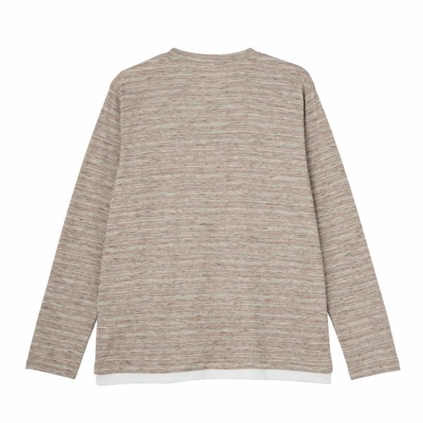 フェイクヘンリー長袖Ｔシャツ