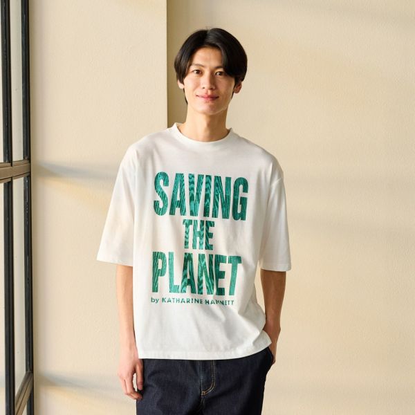 【キャサリンハムネット】　スローガンＴシャツ