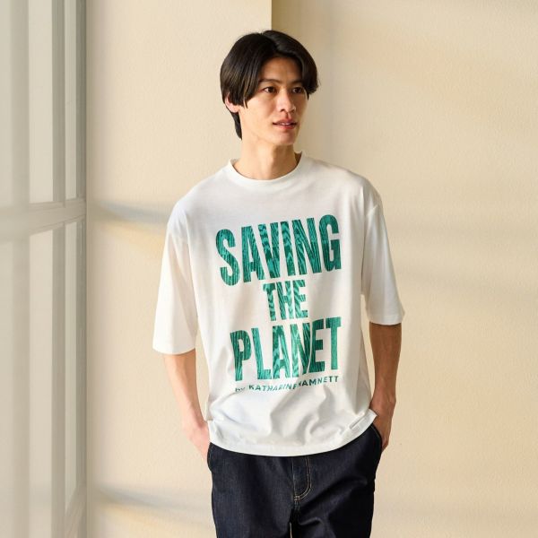 【キャサリンハムネット】　スローガンＴシャツ