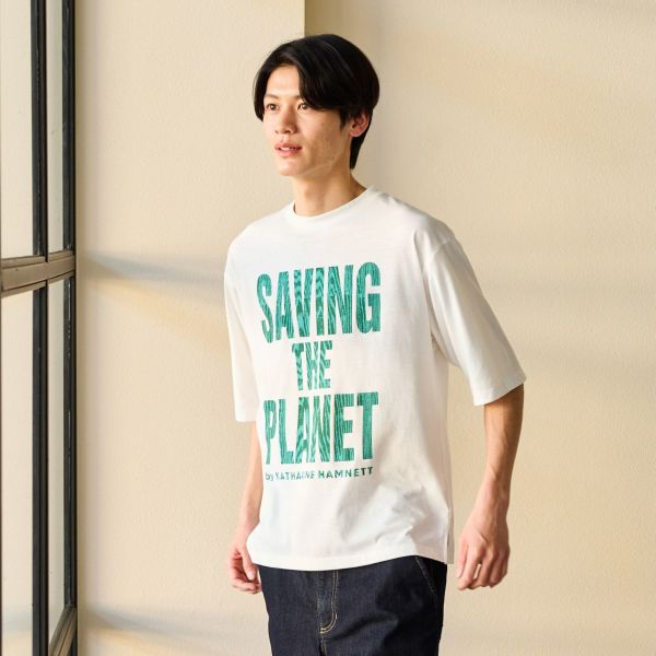 【キャサリンハムネット】　スローガンＴシャツ