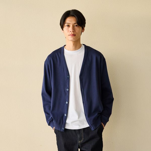 シルキーコットンカーディガン