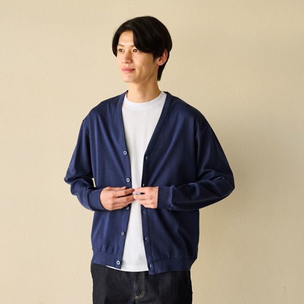 シルキーコットンカーディガン