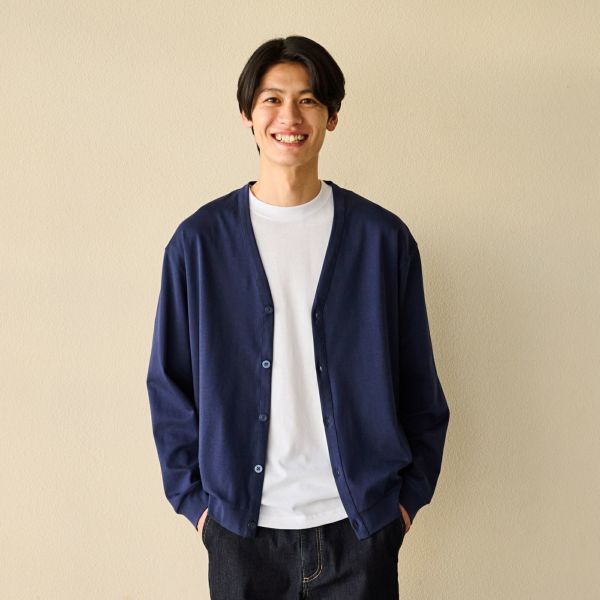 シルキーコットンカーディガン