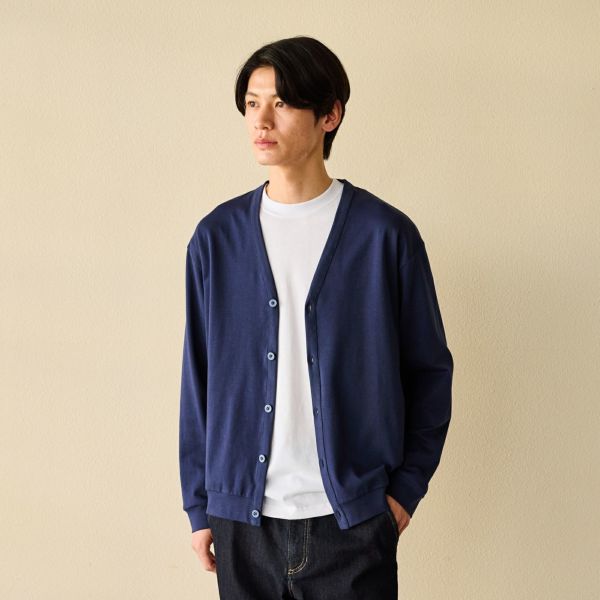 シルキーコットンカーディガン