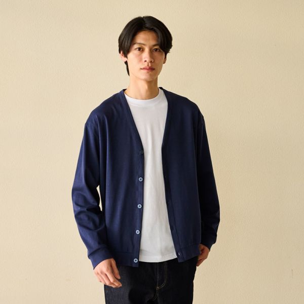 シルキーコットンカーディガン