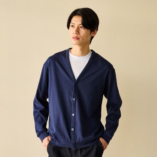 シルキーコットンカーディガン