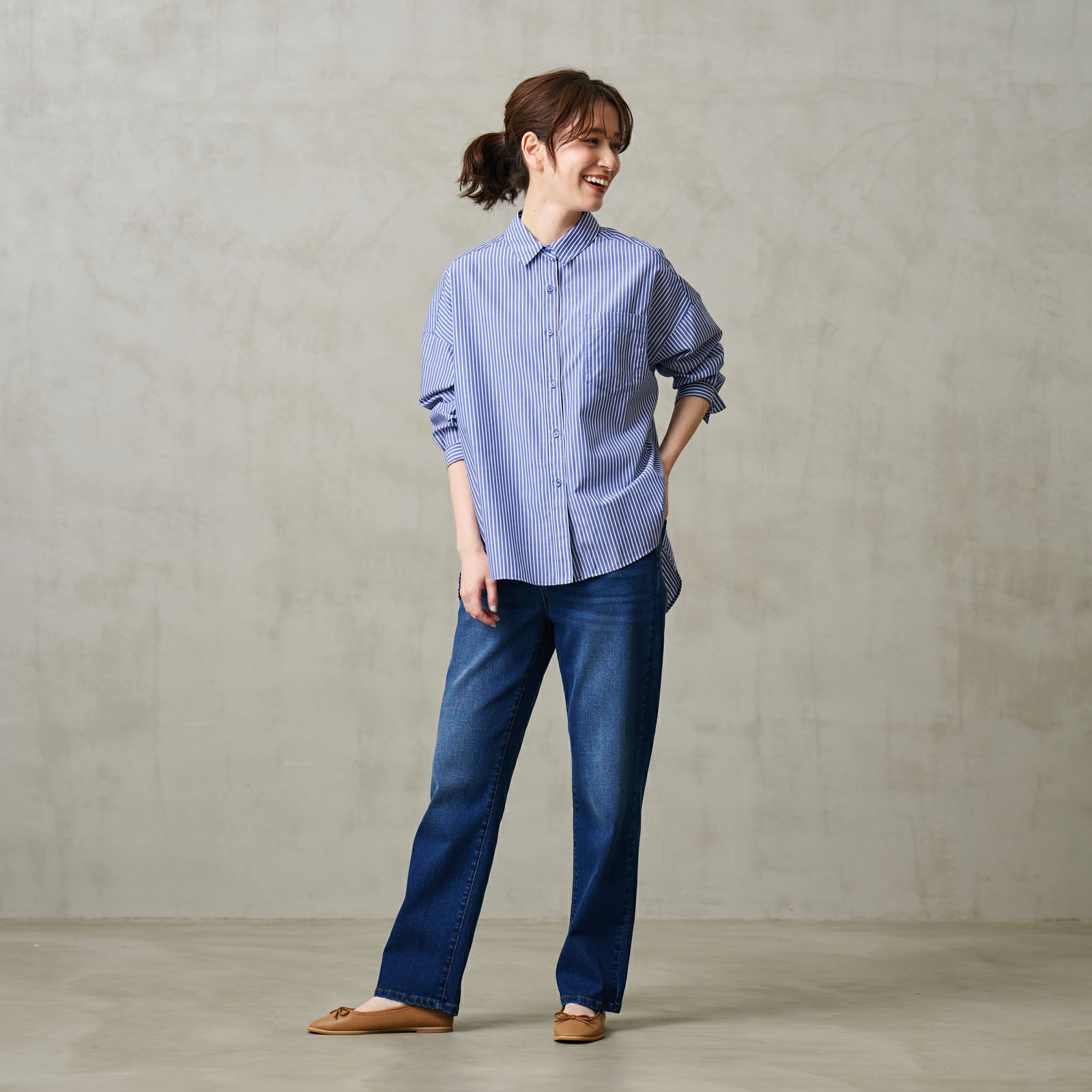 匠デニム　ストレートパンツ