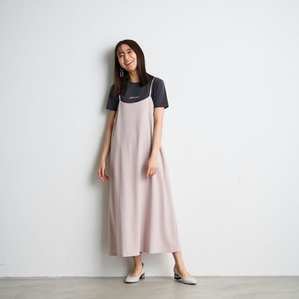 カットジョーゼット　キャミソールワンピース