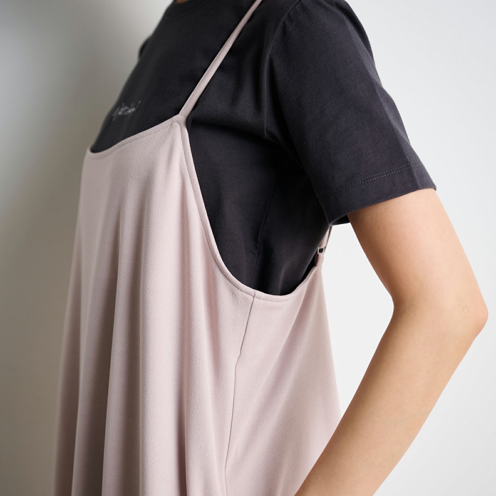 カットジョーゼット　キャミソールワンピース