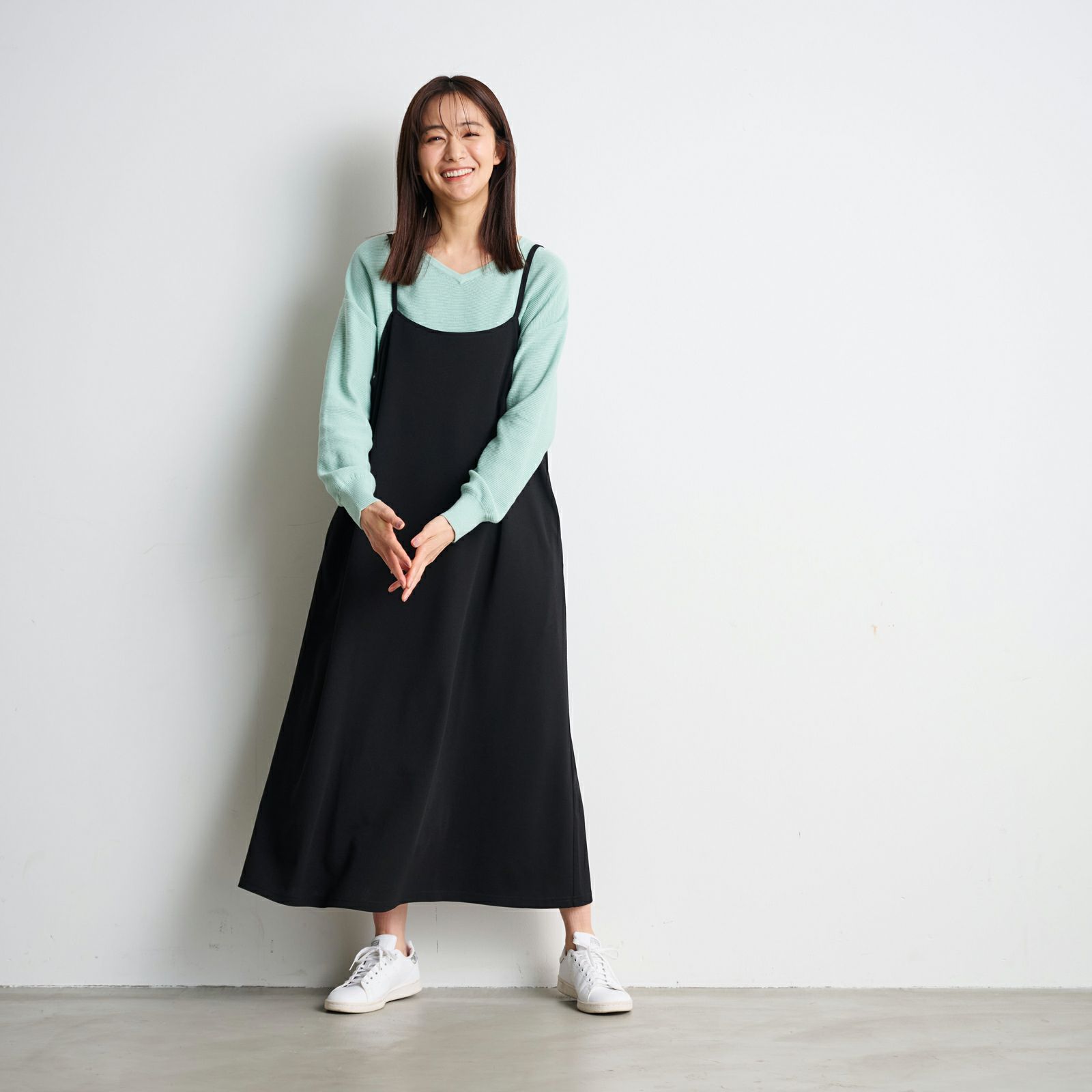 カットジョーゼット　キャミソールワンピース