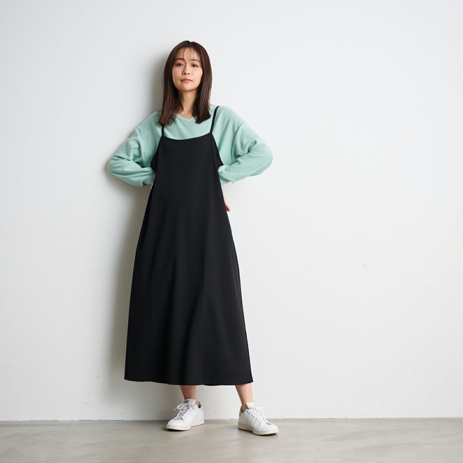 カットジョーゼット　キャミソールワンピース