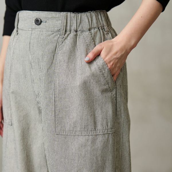 ダンガリー　ベイカーワイドパンツ