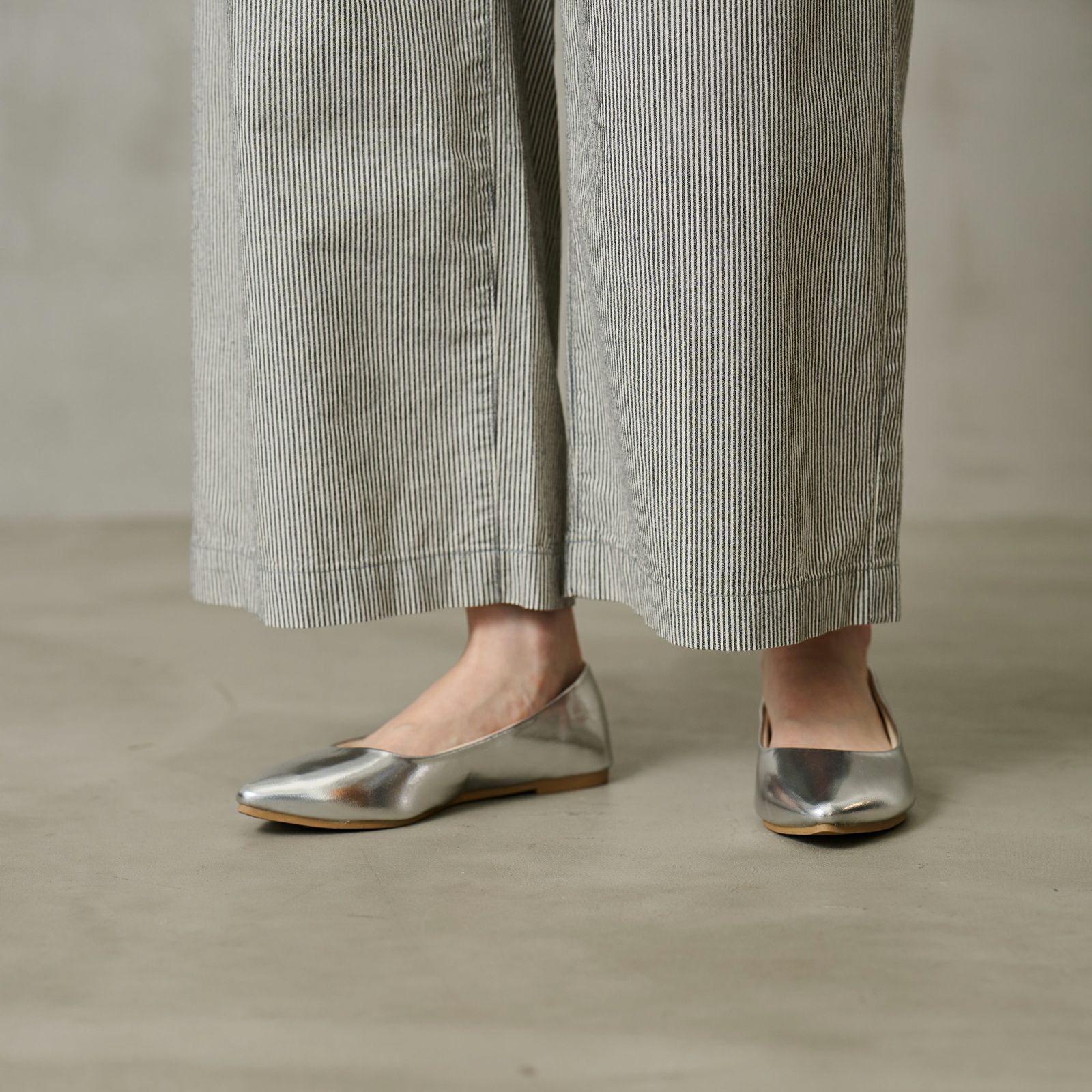 ダンガリー　ベイカーワイドパンツ