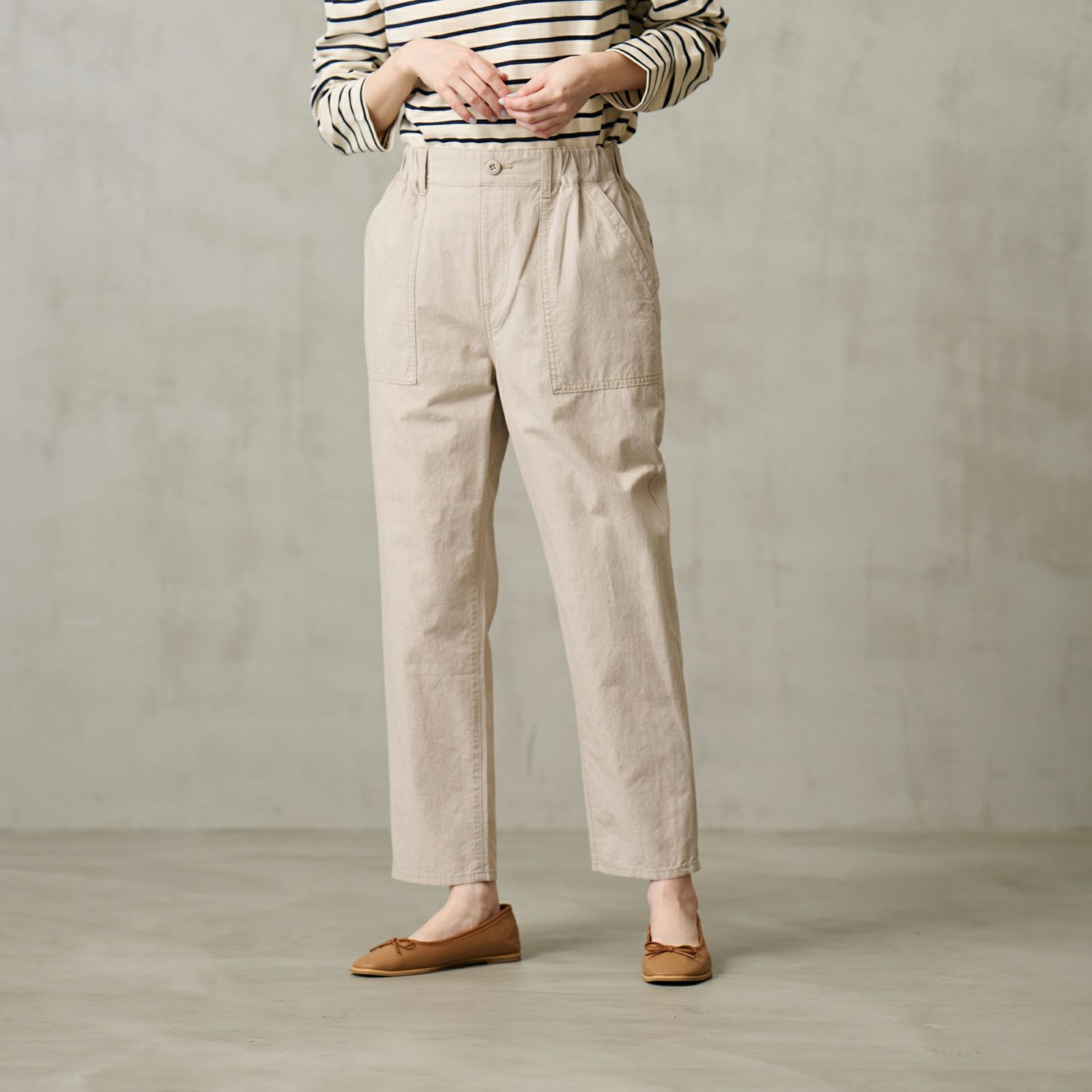 ダンガリー　ベイカーテーパードパンツ